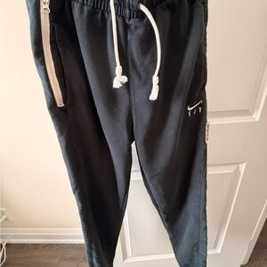Nike Black Joggers with White Accents